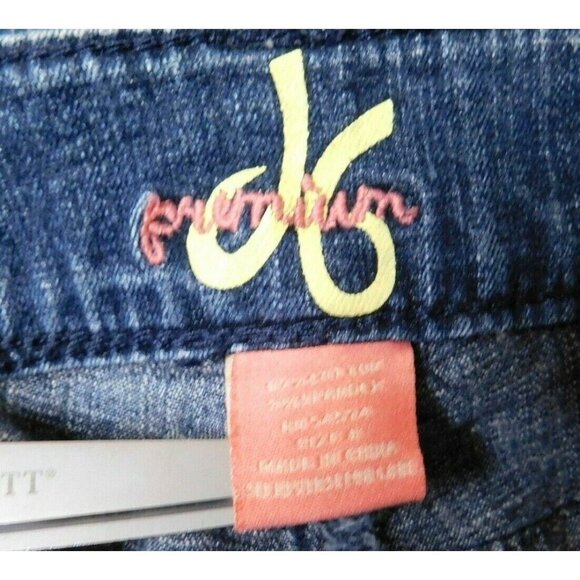 db Premium Womens Boot Cut Jeans Size 8 Rhinestone Embellished Stone Wash Denim - Picture 6 of 8